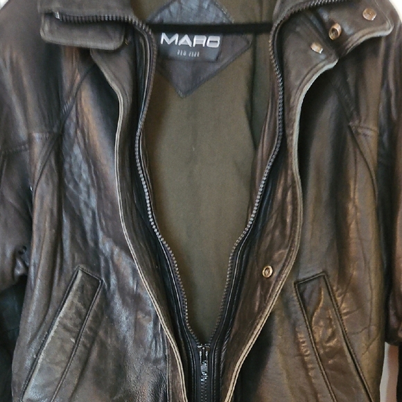 Marc New York Men's vintage Black Leather Jacket, 1980s, Lux, Sz Sm. Leather - Picture 6 of 13